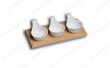 Porcelain chip and dip set