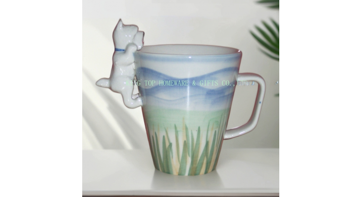 Ceramic Mug with Funy Dog